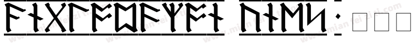 AngloSaxon Runes 1字体转换